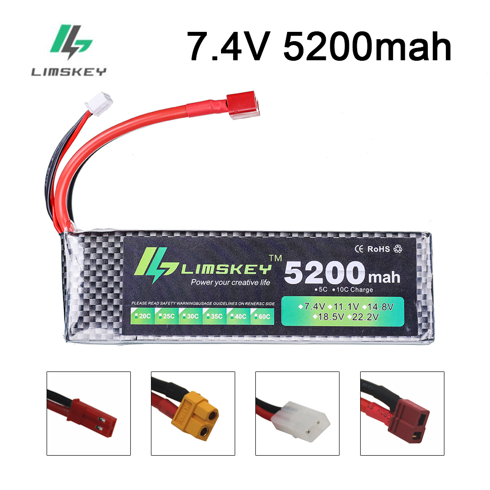 Drone Rc Boat - Baterai Limskey Power 7.4V 5200mAh 30C
