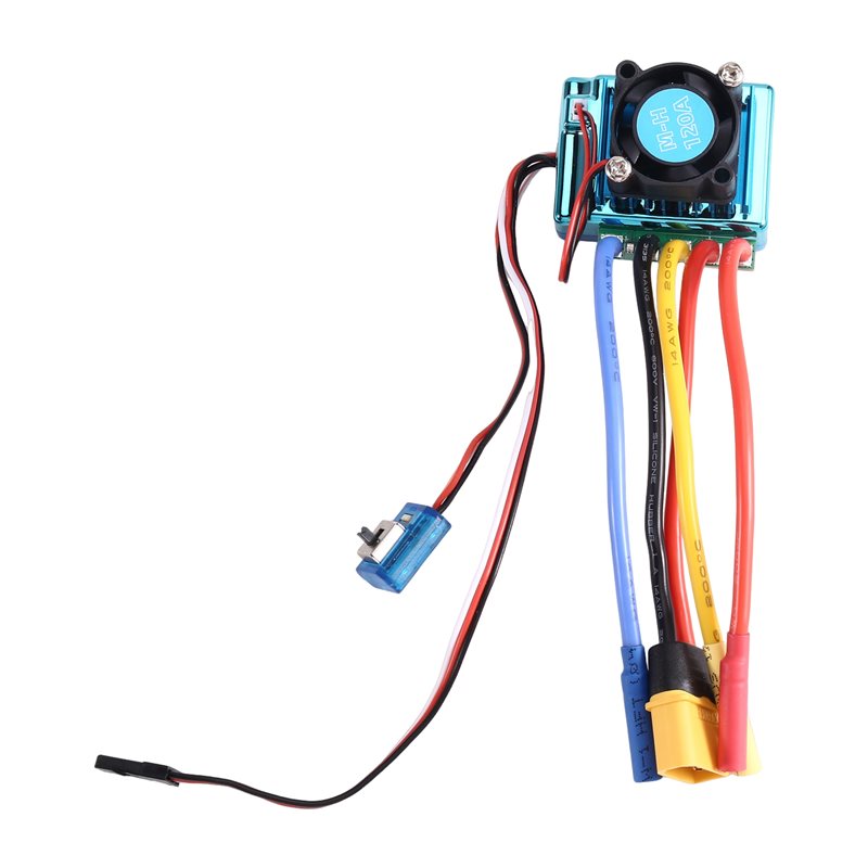 Rc Boat Brushless Motor - WOWFU-120A Pengendali Kecepatan ESC Tanpa Sikat