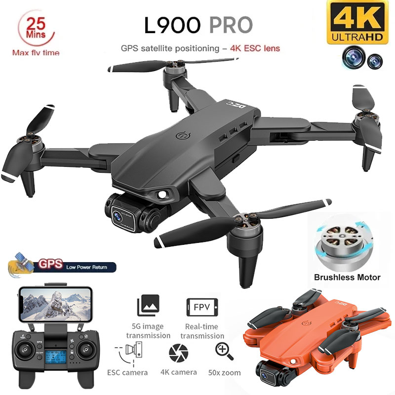 Drone Rc Team City - L900 Pro Drone mainan kamera ganda