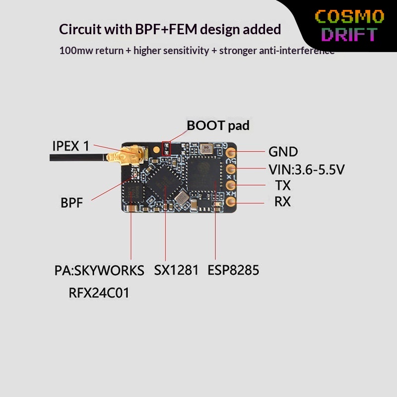 Drone Rc Mini - Penerima Hot BAYCK Expresslrs Elrs 2.4