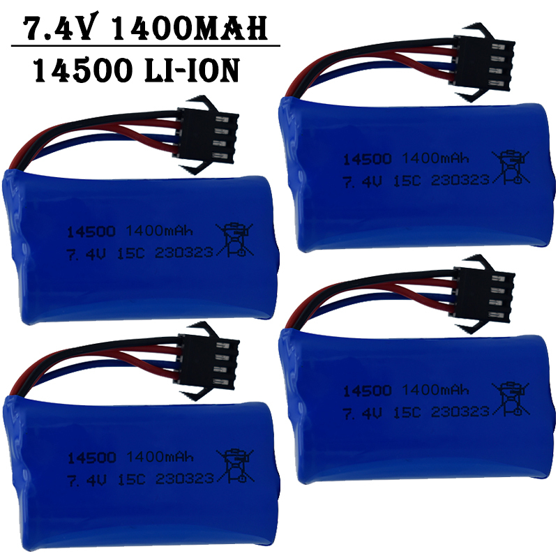 Drone Rc Truck - Baterai Lithium-Ion 7.4V 1400mAh 14500 Baterai