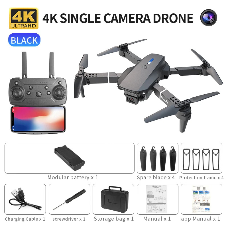 Drone Rc Team City - E88 Pro Drone Lipat Cerdas Mendukung