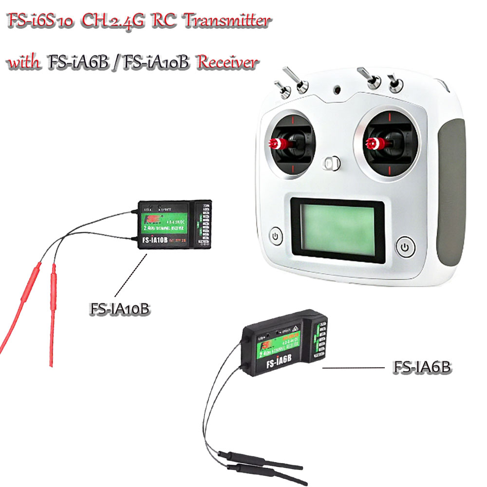 Drone Rc Boat - FLYSKY FS-i6S 10CH 2.4G Radio Transmitter