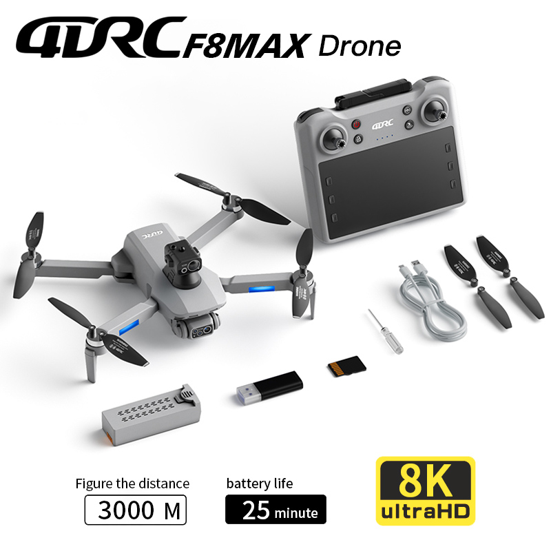 Drone Rc Fpv Pro - Drone Profesional F8 MAX GPS dengan