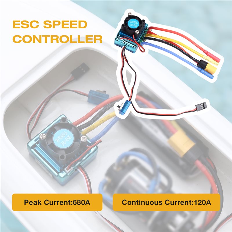 WOWFU-120A Pengendali Kecepata - Rc Boat Brushless Motor ulasan dan harga