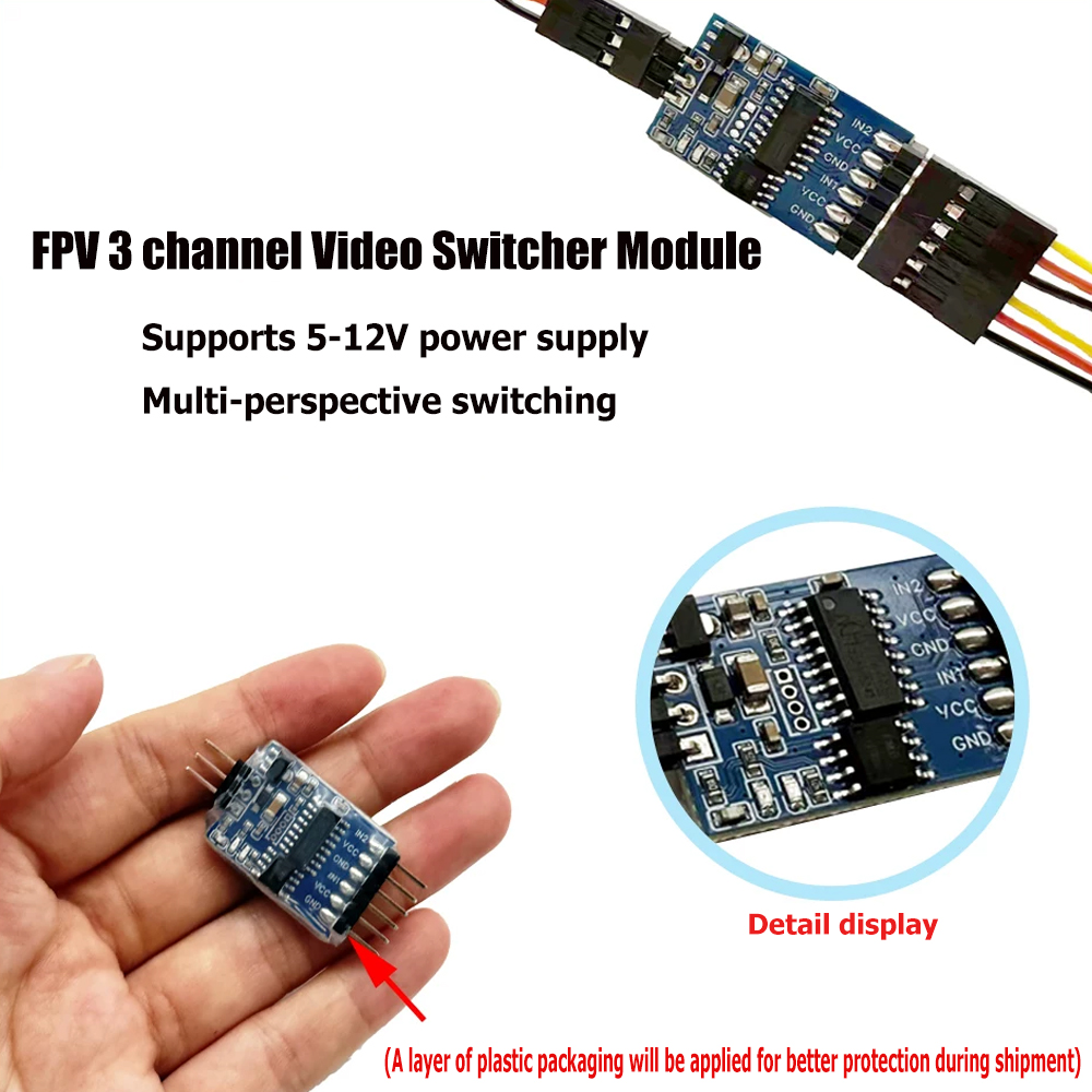 Modul Pengalih Video 3 Saluran - Drone Rc With Camera ulasan dan harga
