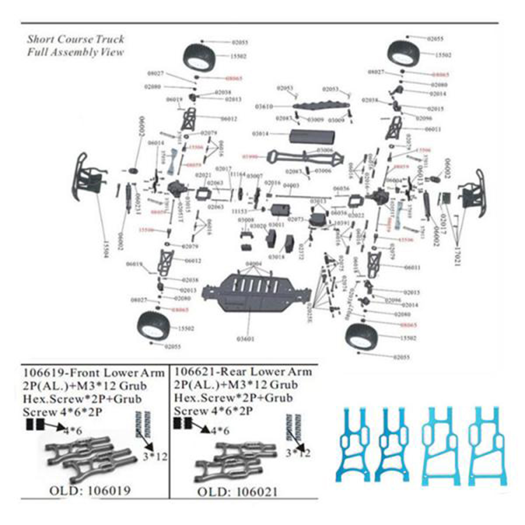Suku Cadang Pengganti Lengan S - Rc Suspension Arm ulasan dan harga