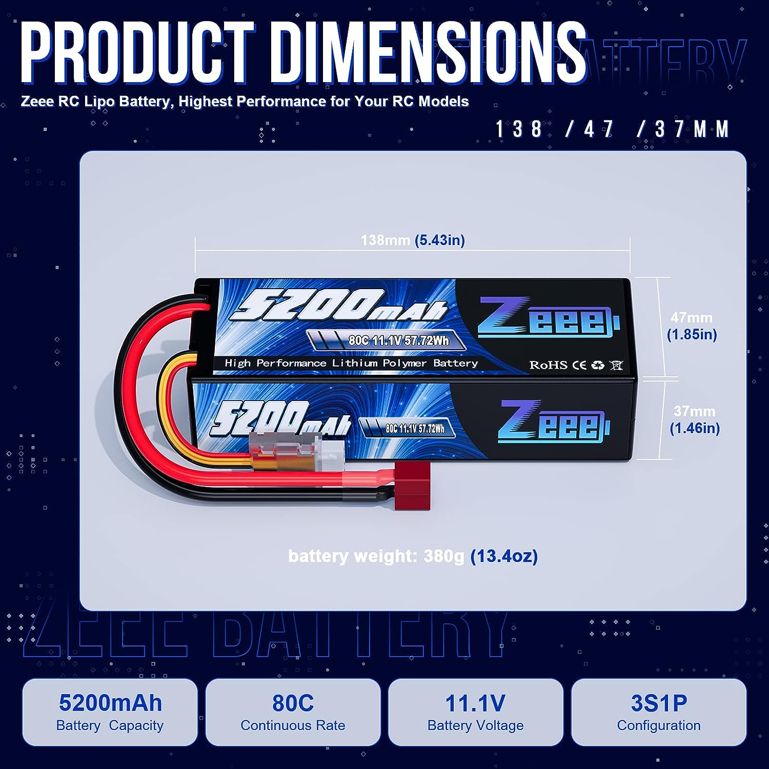 Zeee 3S 5200mAh baterai Lipo 1 - Drone Rc Truck ulasan dan harga