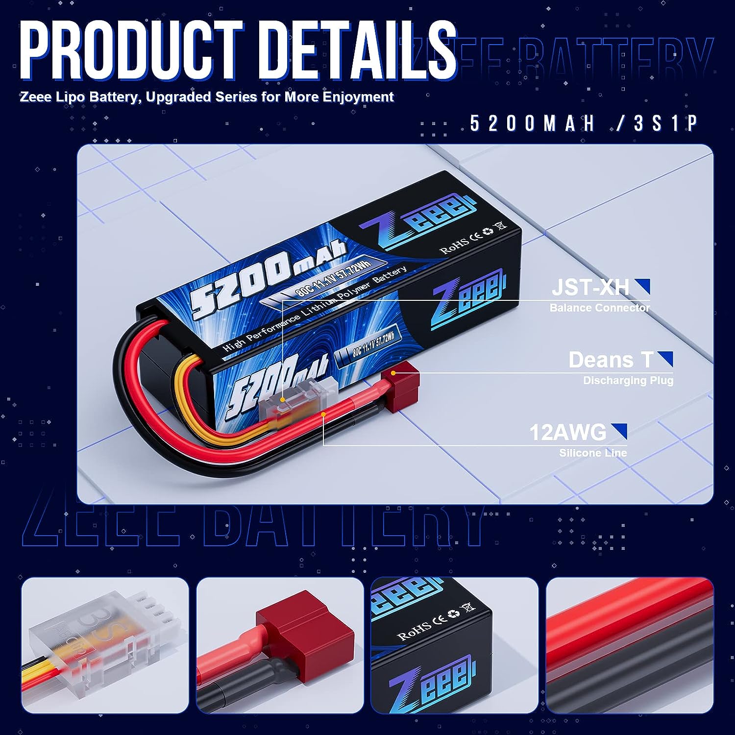 Zeee 3S 5200mAh baterai Lipo 1 - Drone Rc Truck ulasan dan harga