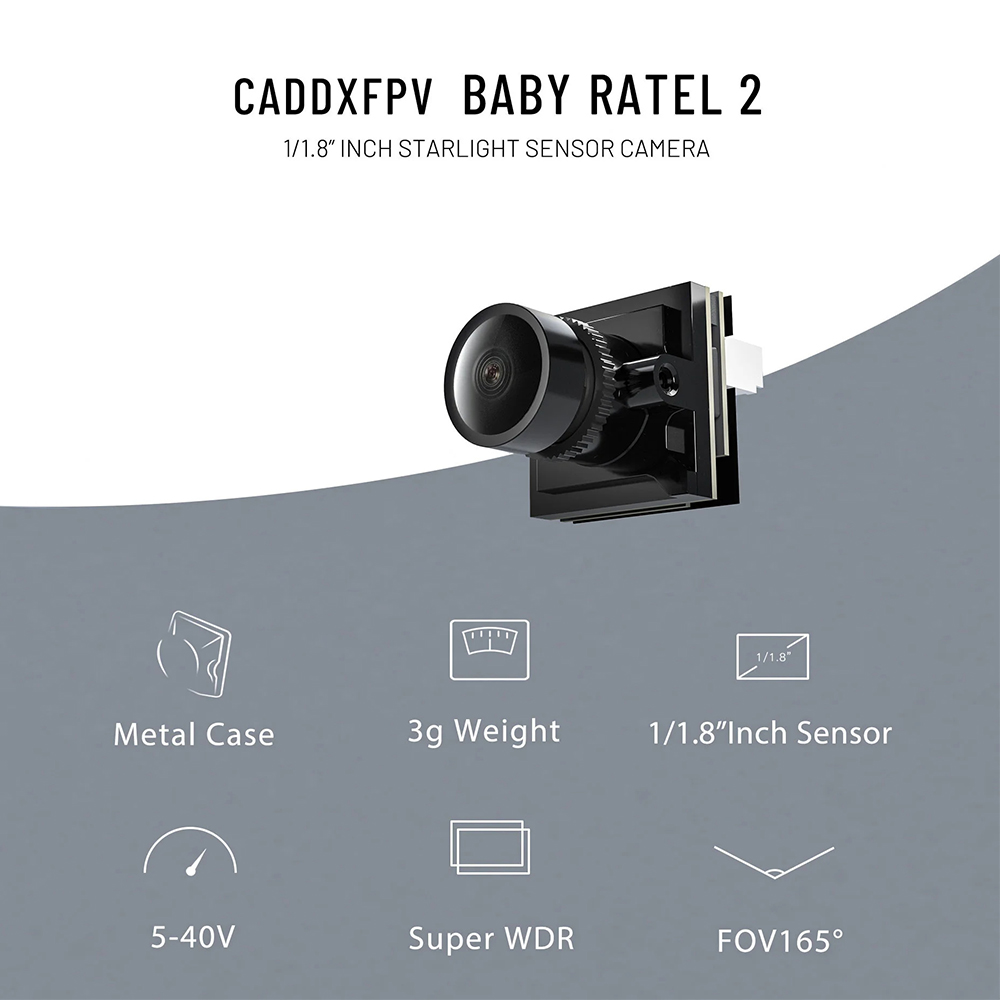 CADDX Kamera Micro FPV Ratel 2 - Drone Rc With Camera ulasan dan harga