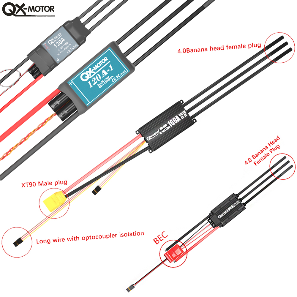 QX-MOTOR Seri ESC Tanpa Sikat  - Drone Rc Boat ulasan dan harga