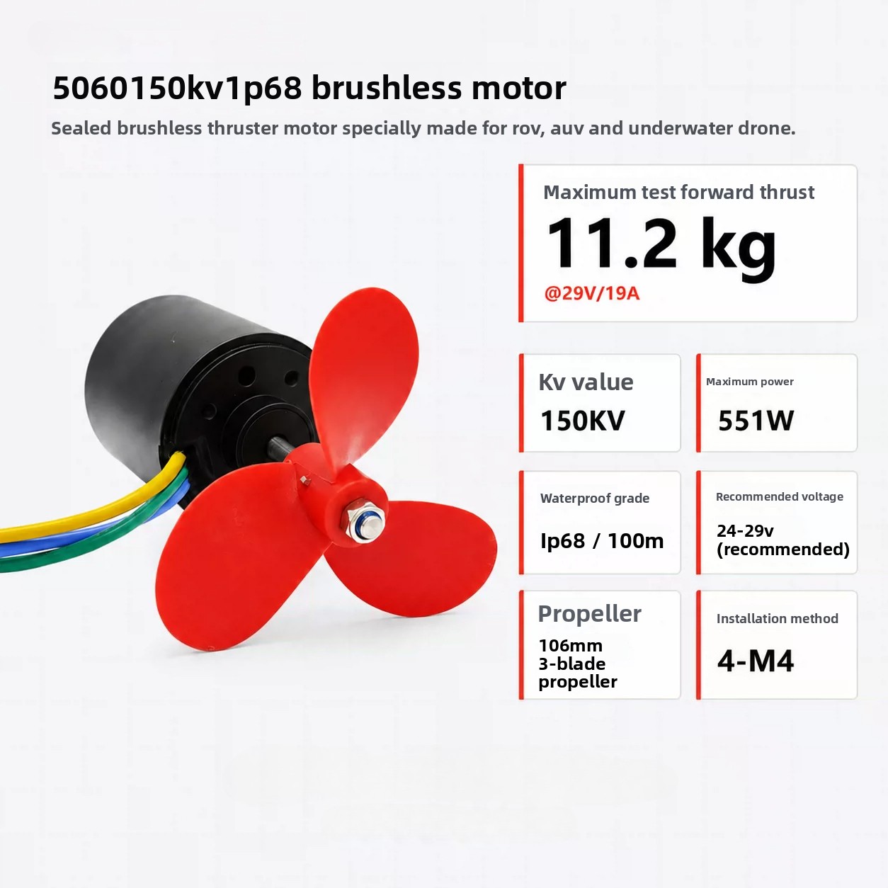 Motor Tanpa Sikat Tahan Air A5 - Rc Boat Brushless Motor ulasan dan harga