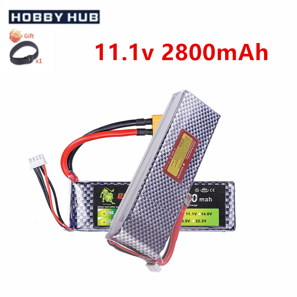Baterai Lipo 3S 11.1V 2800mAh  - Drone Rc Truck ulasan dan harga
