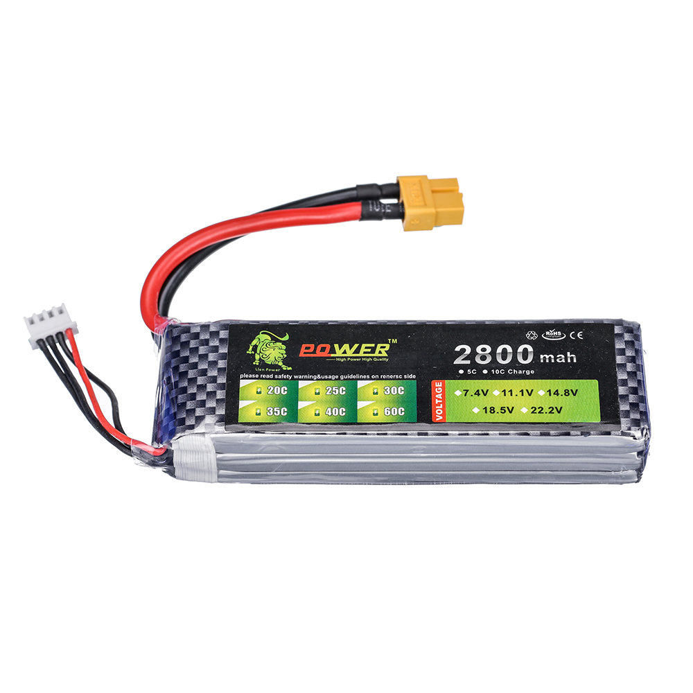 Baterai Lipo 3S 11.1V 2800mAh  - Drone Rc Truck ulasan dan harga