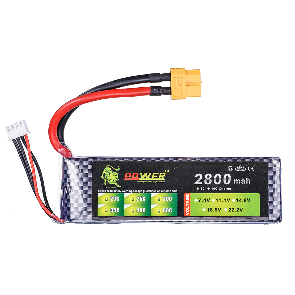 Baterai Lipo 3S 11.1V 2800mAh  - Drone Rc Truck ulasan dan harga
