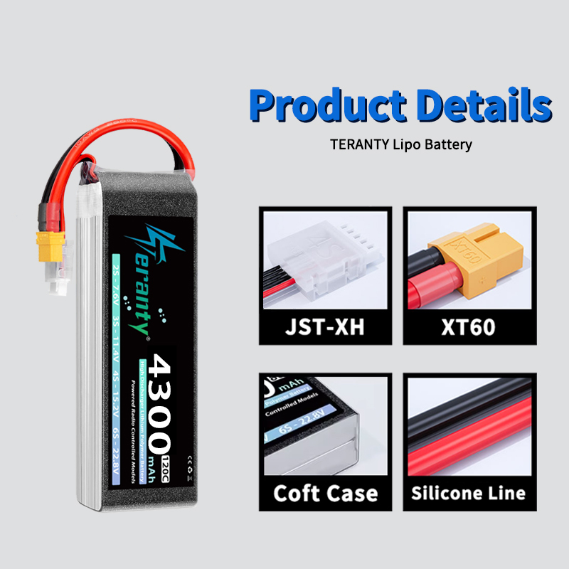 TERANTY 4S 4300mAh 14.8V 70C 1 - Drone Rc Truck ulasan dan harga