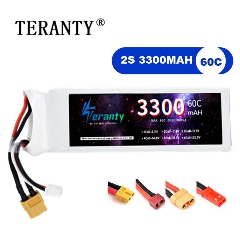 2S 7.4V baterai LiPo 3300mAh 6 - Drone Rc Boat ulasan dan harga