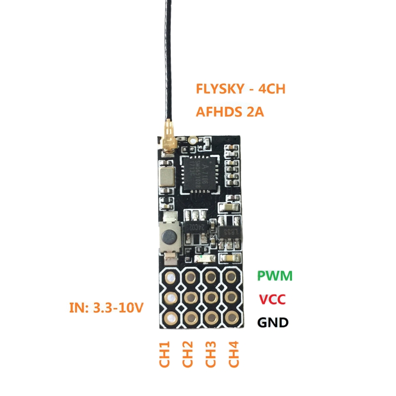 Flysky FS2A Penerima Mini 4CH  - Drone Rc Mini ulasan dan harga