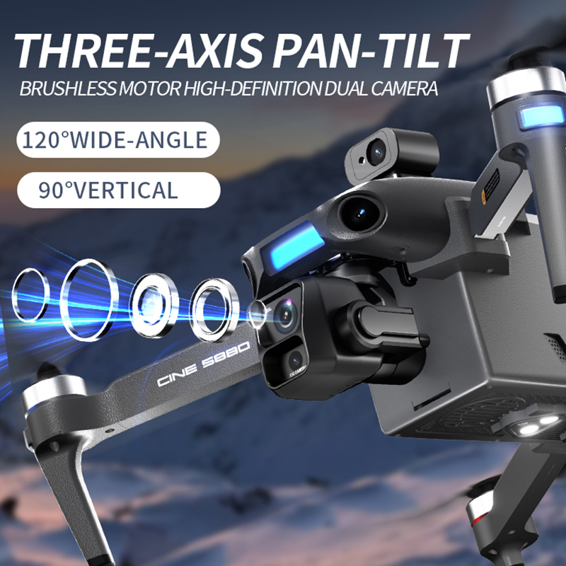 Drone Kamera Ganda 8K Baru 202 - Drone Rc Team City ulasan dan harga