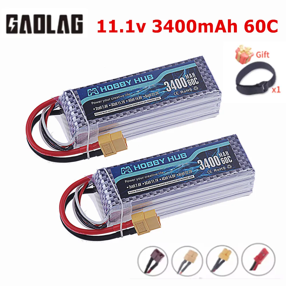 Baterai Lipo 3S 11.1V 3400MAh  - Drone Rc Truck ulasan dan harga