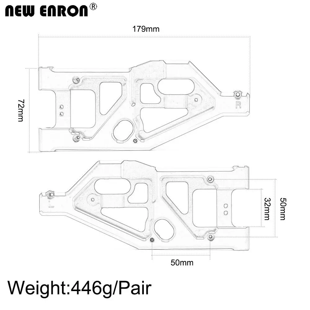 ENRON Aluminium 6061, suspensi - Rc Suspension Arm ulasan dan harga