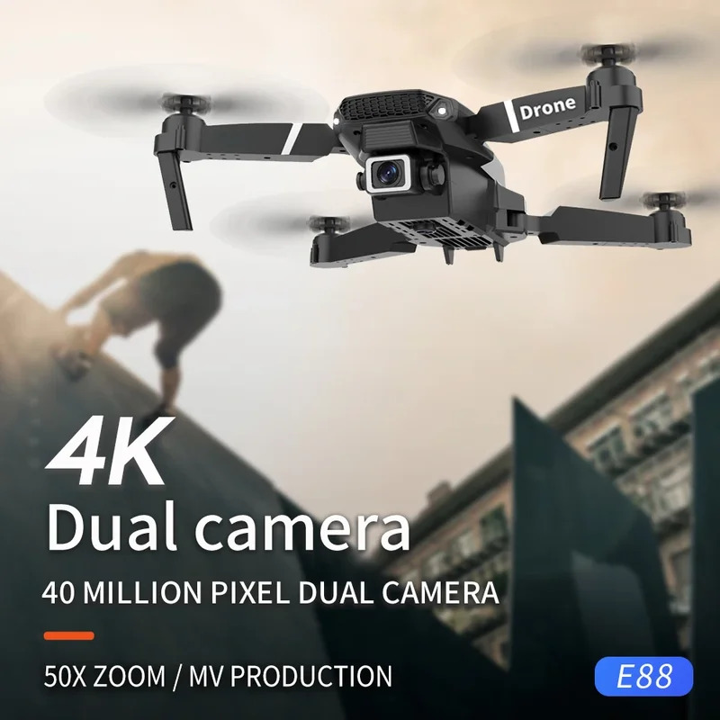 E88 Pro Drone Lipat Cerdas Men - Drone Rc Team City ulasan dan harga