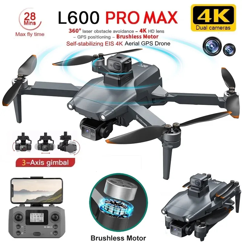 L600 PRO MAX Drone GPS profesi - Drone Rc Fpv Pro ulasan dan harga