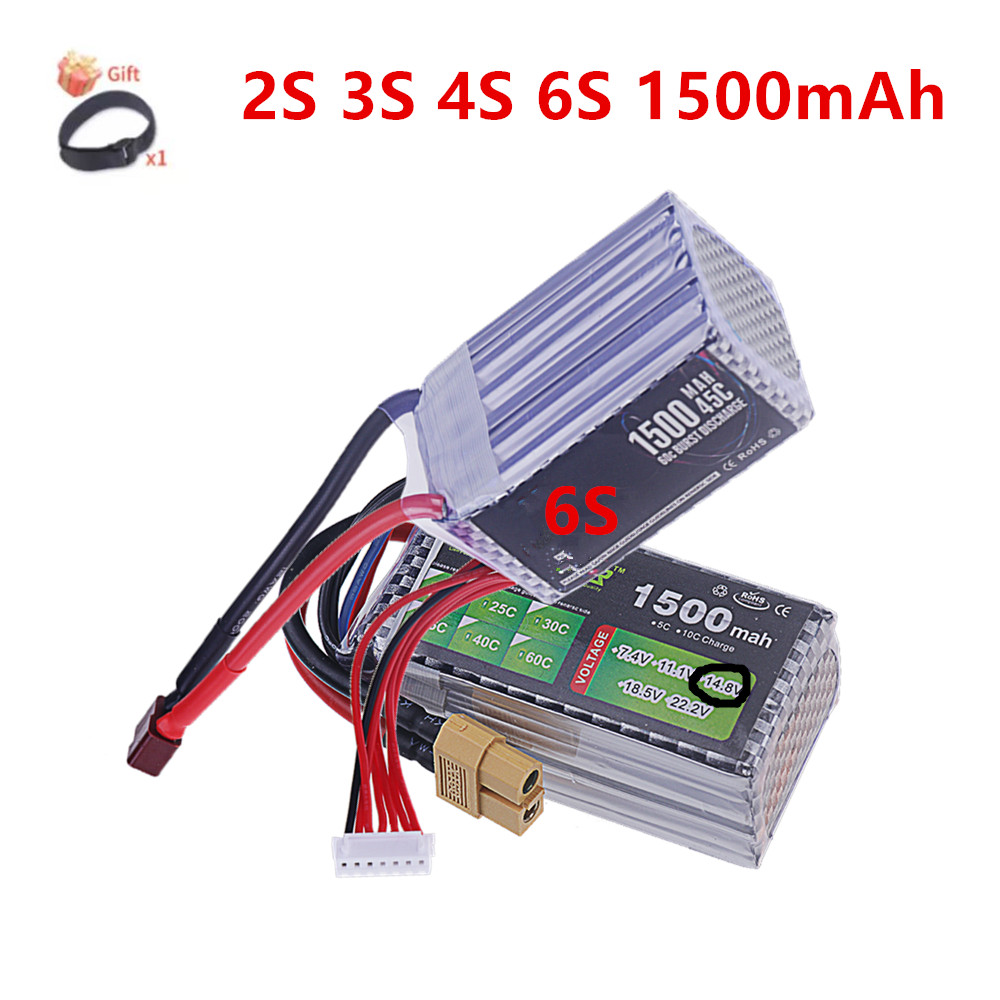 Baterai Lipo 2S 3S 4S 6S 1500M - Drone Rc Truck ulasan dan harga