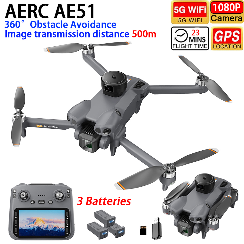 Drone AERC AE51 GPS WIFI FPV E - Drone Rc Team City ulasan dan harga