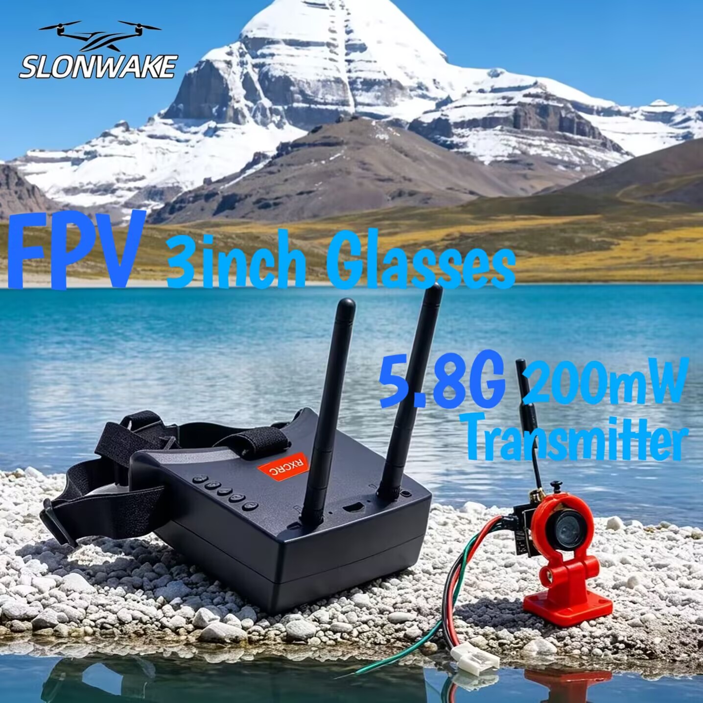 SLONWAKE 5.8G Kamera Transmisi - Drone Rc With Camera ulasan dan harga