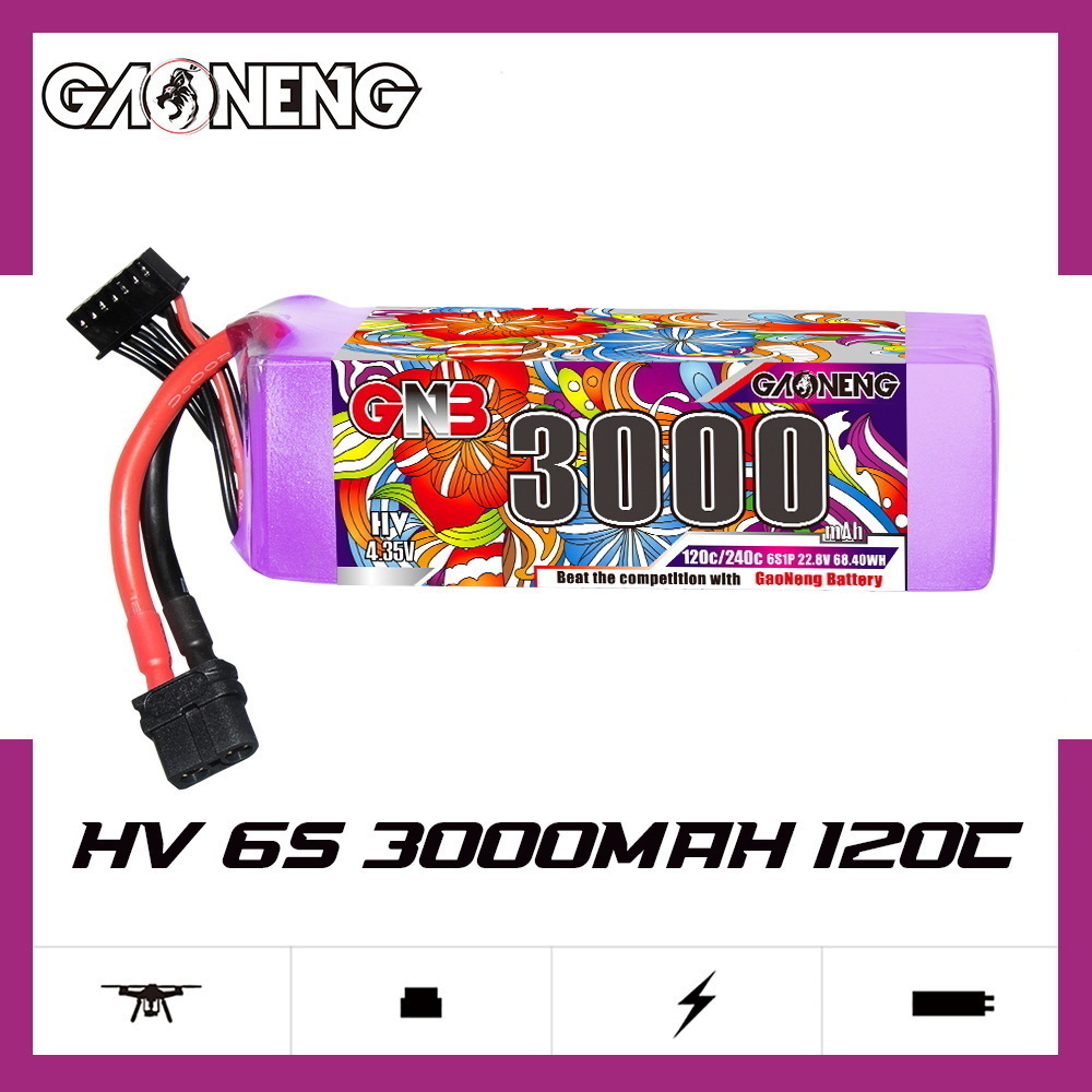 Baterai Lipo GNB 6S 22.8V 3000 - Drone Rc Boat ulasan dan harga