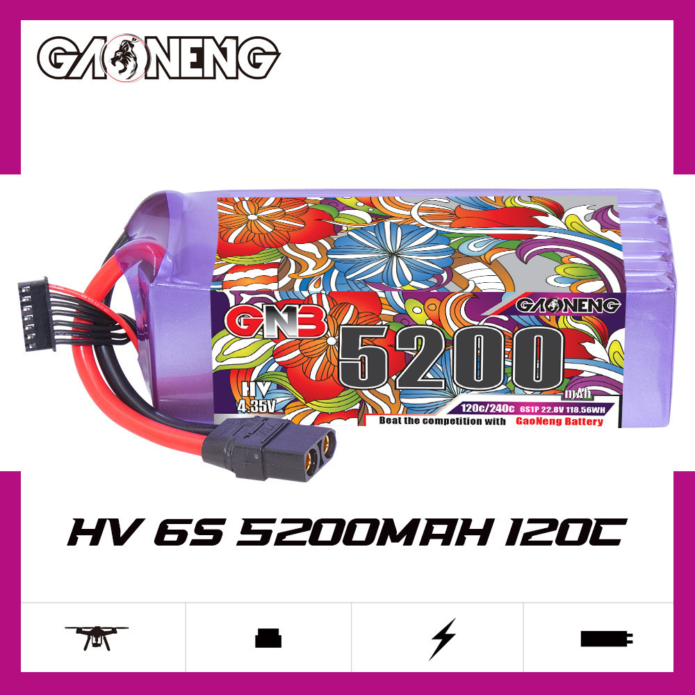 Baterai Lipo GNB 6S 22.8V 3000 - Drone Rc Boat ulasan dan harga